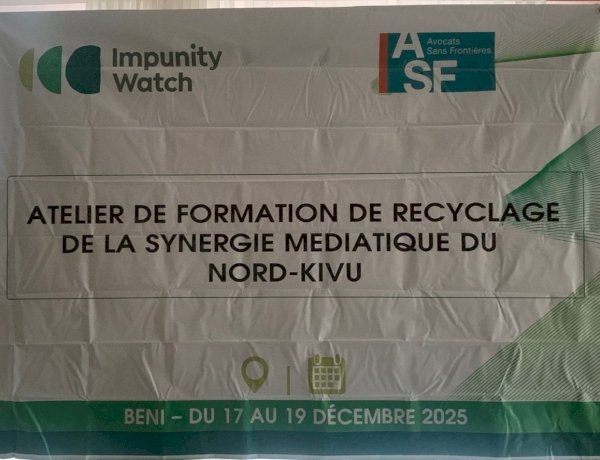 Beni : des journalistes du Nord-Kivu outillés sur la justice transitionnelle et l’éthique médiatique