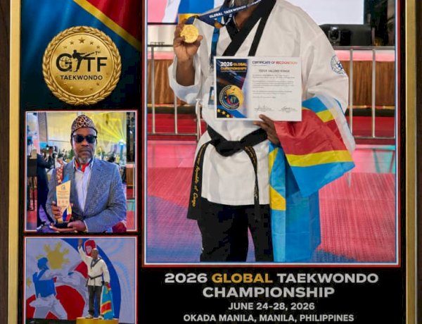 De Goma à Manille : Teddy Salumu Kenge offre à la RDC une médaille d’or historique au Championnat mondial de Taekwondo 2026