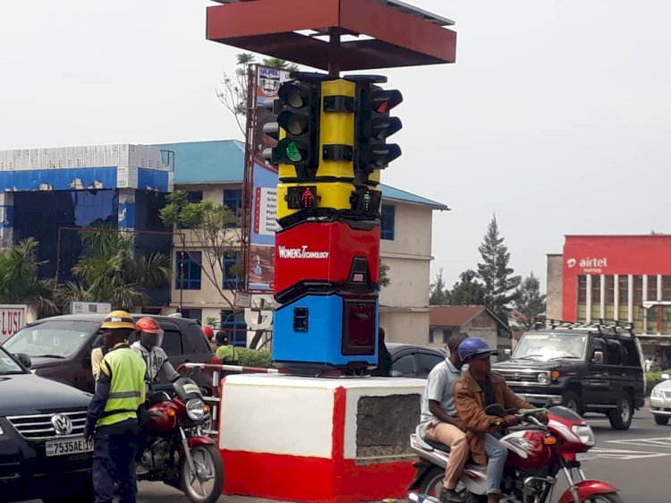 Goma : Après le robot-roulage, le rond-point Instigo doté des feux de signalisation