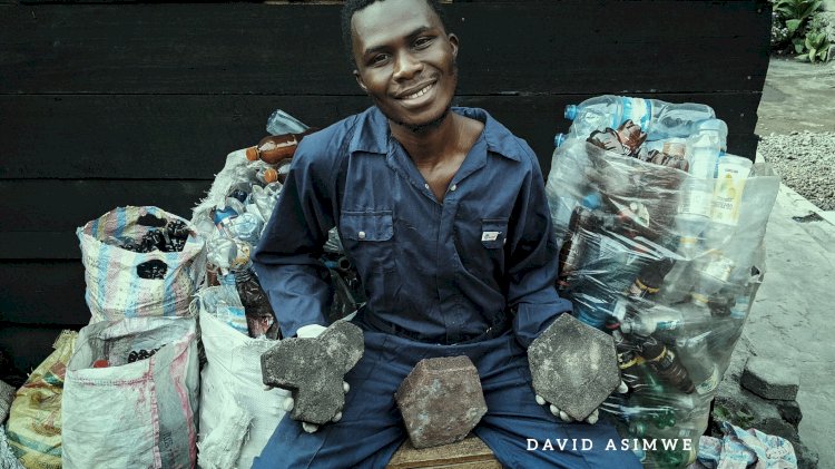 Goma: transformation des déchets plastiques en pavés, initiative de Serge UKETI à encourager