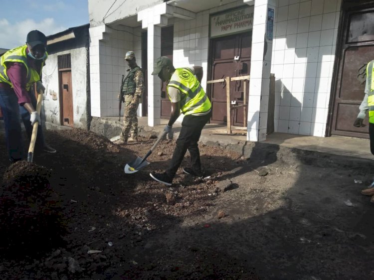 Goma en marche : Pavage de l’avenue Kasongo, une synergie citoyenne et municipale pour une ville plus propre