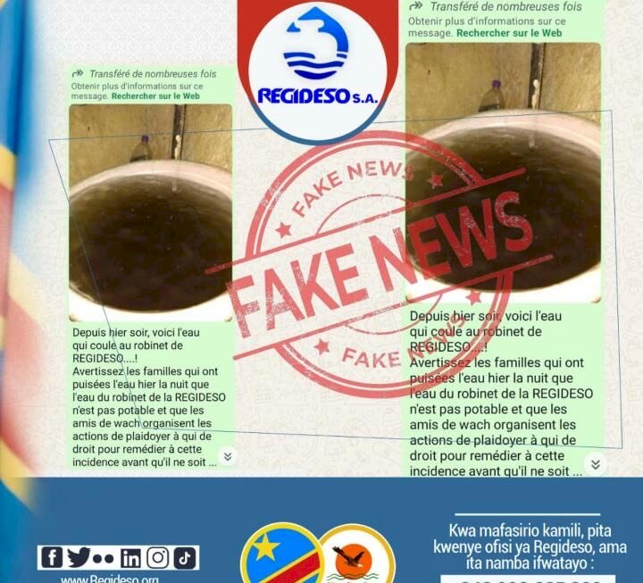Nord-Kivu : La REGIDESO dément les rumeurs sur la qualité de l’eau distribuée