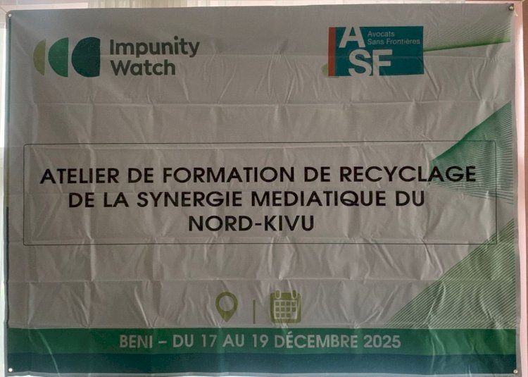 Beni : des journalistes du Nord-Kivu outillés sur la justice transitionnelle et l’éthique médiatique