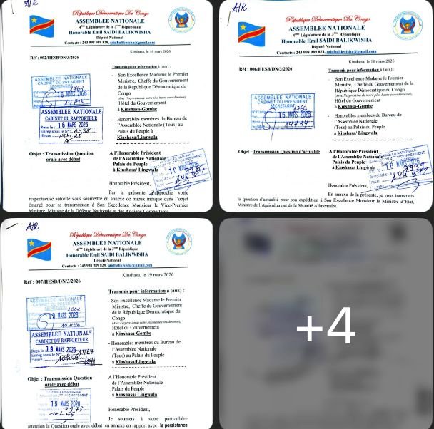 Contrôle parlementaire : l’Honorable Saidi Balikwisha dépose 7 initiatives pour bousculer l’action du gouvernement